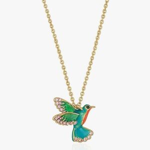 KATE SPADE Multicolor Scenic Route Hummingbird Pendant Necklace
